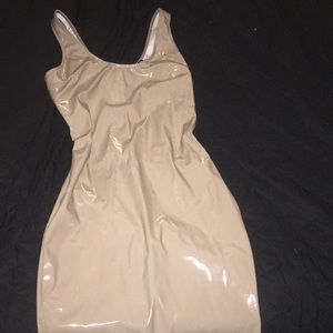 Fashion Nova Latex Dress sz L